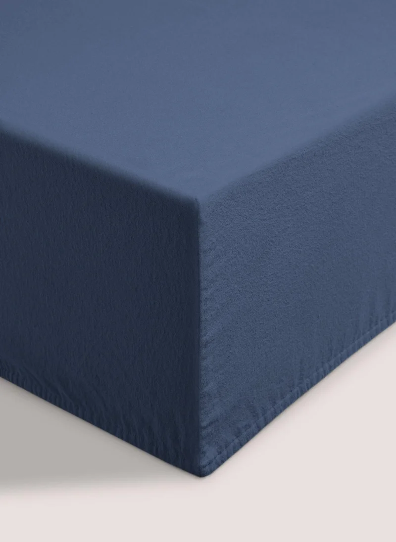 ماتلان ملاءة سرير عميقة جدًا بلون كحلي  خيط